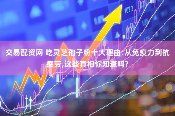 交易配资网 吃灵芝孢子粉十大理由:从免疫力到抗疲劳,这些真相你知道吗?